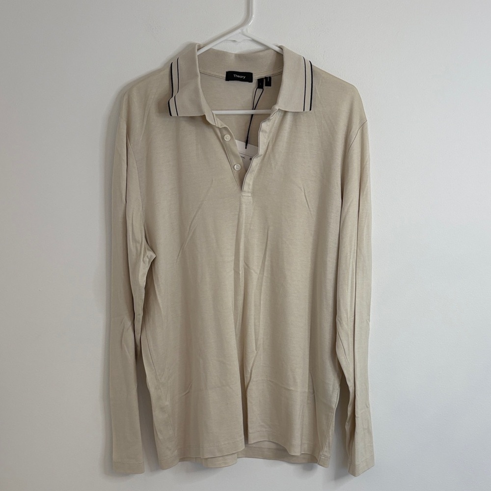 Theory Sartorial Polo X Long Sleeve